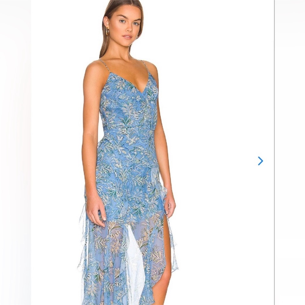 Veronica Beard Avenel Silk Midi Dress Sz 12 View 6